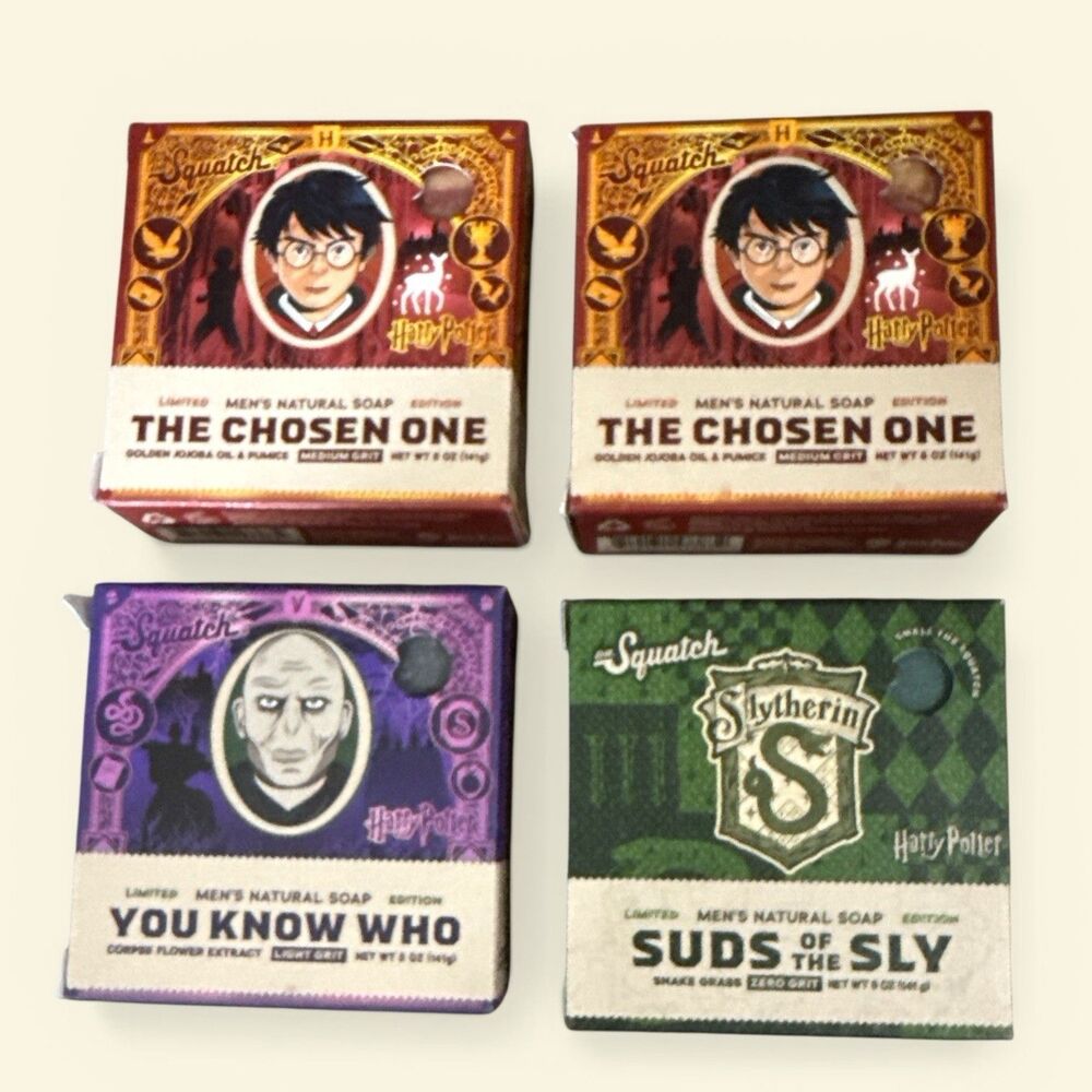 Dr. Squatch Harry Potter Soap Variety Pack - Slytherin You Know Who Chosen One